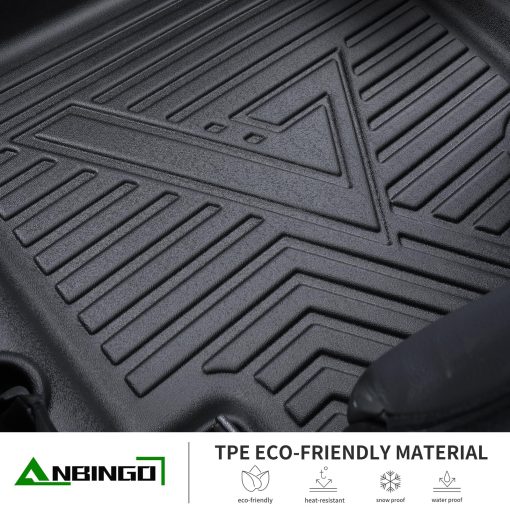 Juego de tapetes y protector de carga ANBINGO para Honda CRV 2023 2024 2025 (No Hibrido) para CR-V LX | EX | EX-L, Proteccion para todo clima, Tapetes de piso automotriz de TPE, Bandeja de carga en la posicion mas baja - Imagen 6