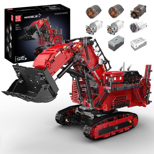 Mould King 17071 Excavadora de Tecnic Bloques de Construccion, Conjunto de Gran Bulldozer con Motores, Vehiculo de Construccion de Ingenieria Controlado por Aplicacion para Ninos/Adultos-4,767 Piezas