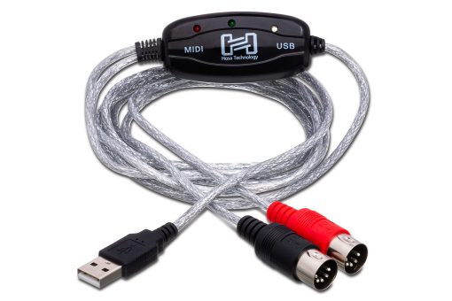 Interfaz USB Hosa USM-422 MIDI I/O a USB Tipo A TRACKLINK, 6 pies