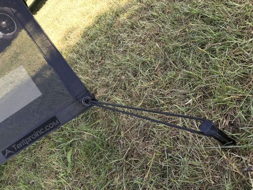 Tentproinc Toldo de Sol para Autocaravana 7' X 11' 3'' (Bandera Americana) Malla Negra Protector Solar para Toldo de Remolque para Autocaravana Bloqueador UV Juego Completo - Imagen 5