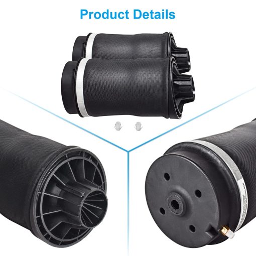Nifeida 2513200025 Bolsas de Resorte de Suspension Neumatica Trasera Compatible con Mercedes Benz R320 2007-2009, R350 2006-2013, R500 2006-2007, R550 2008, R63 AMG 2007 OEM 2513200425 2513200325, Izquierda + Derecha - Imagen 3