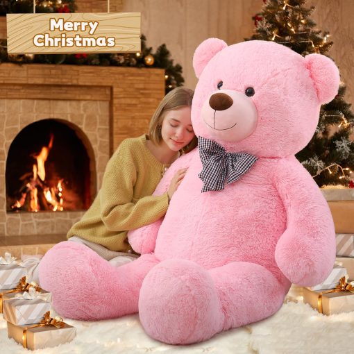 Peluche oso de peluche gigante Toys Studio, 59 pulgadas en color rosa, regalo de juguete para novia e hijos en Navidad, cumpleanos y Dia de San Valentin - Imagen 5
