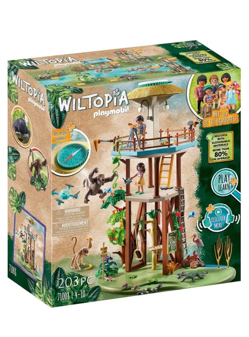 Torre de Investigacion Wiltopia de Playmobil con Brujula