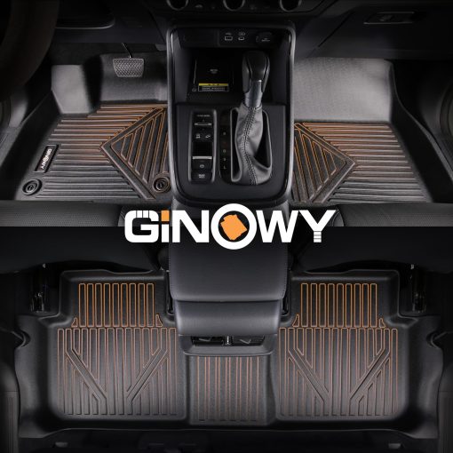 Tapetes para piso de Honda ridgeline 2017-2023 2024, TPE Proteccion para todo clima Alfombrillas de coche, Ajuste personalizado Ridgeline 2023 Forro de piso, Accesorios automotrices antideslizantes impermeables Negro - Imagen 8