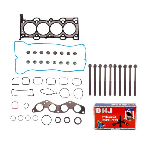 Juego de empaques de culata DNJ HGB4236 con kit de pernos de culata para Ford Focus 2.0L 1999cc 122cid L4 DOHC 2012-2017