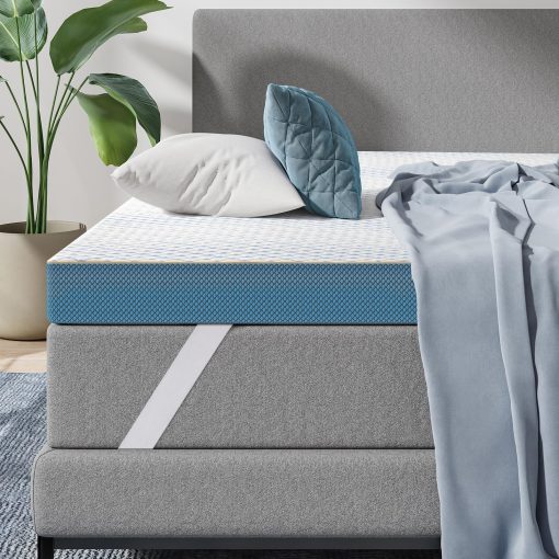 VISCOFLEX Colchon de Espuma Viscoelastica de 4 Pulgadas, tamano Completo, Colchon con Tecnologia de Gel Viscoelastico Firme de Alta Densidad, Certificado Certipur-Us & Oeko-Tex