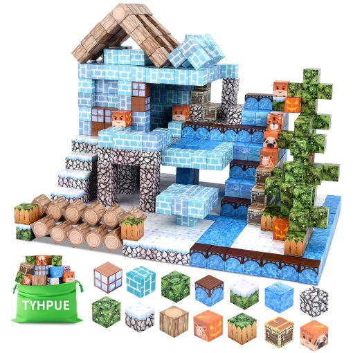 TYHPUE 100 PCS Magnetic Blocks, Juguetes Sensoriales STEM Montessori para Ninos Pequenos, Juegos de Construccion Regalos de Navidad y Cumpleanos para Ninos y Ninas de 3-5 6-8 8-12 - Imagen 8