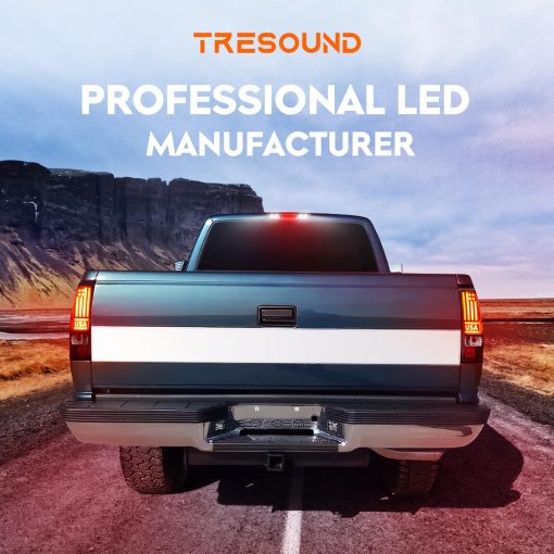 Luz trasera Tresound + 3ra luz de freno de carga para Chevy Silverado 1500 2500 99-02, 1500 2500 HD 01-02, GMC Sierra 1500 2500 99-03, 1500 2500 HD 01-03 Luz de alto montaje Luces traseras LED - Imagen 8