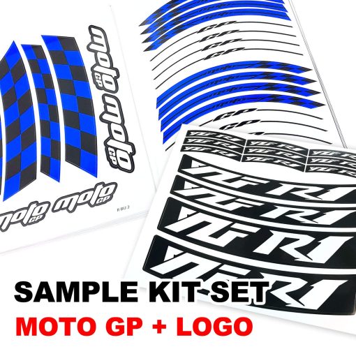 Pegatinas para llantas de 17 pulgadas MC MOTOPARTS AA02 compatible con YZF R6 99-18 (BLANCO) - Imagen 4