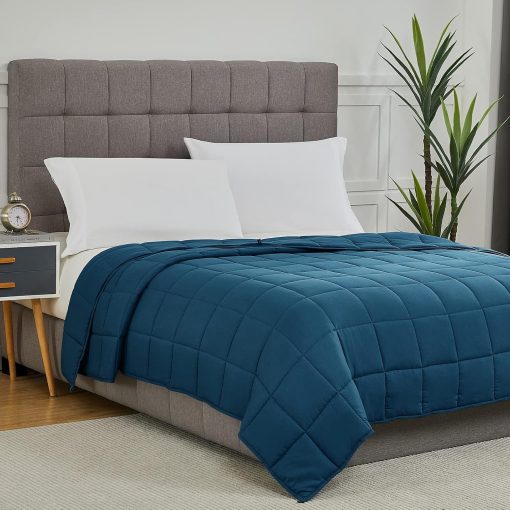 Manta Ponderada CYMULA para Adultos (20 libras 88"x104" Tamano King) - Mantas Pesadas Transpirables de Enfriamiento para Verano Invierno - Manta de Confort Ultra Microfibra Suave con Perlas de Vidrio - Regalos para Hombres/Mujeres - Imagen 2