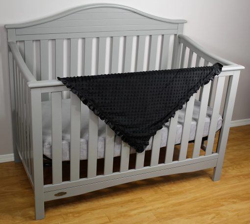 Mantas para Bebe Dear Baby Gear, Bigotes Negros, Minky Negro - Imagen 6