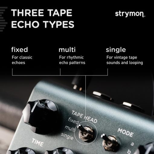 Pedal de guitarra Strymon El Capistan V2 dTape Echo para guitarra electrica y acustica, sintetizadores, voces y teclados - Imagen 3