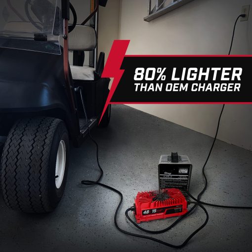 Cargador de bateria FORM 15 AMP para carritos de golf Yamaha G19-G22 de 48 voltios - Imagen 6