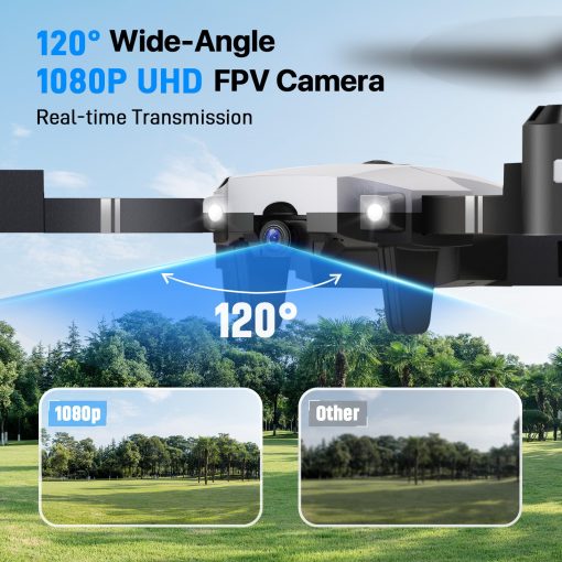 Drones ATTOP con Camara para Adultos - Drone FPV 1080P con Estuche de Transporte, Drone RC Plegable con 2 Baterias, Altitude Hold, Modo Headless, Drones de Camara ATTOP para Adultos/Principiantes, Regalos para Ninas/Ninos - Imagen 3