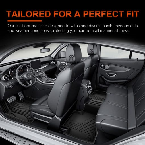 Tapetes para Piso Ajusta para Mercedes Benz GLC 2016-2022 Todos los Modelos, GLC250/ GLC300/ GLC300e/ GLC350e/ GLC43 AMG/ GLC63 AMG/ GLC63 AMG S, Alfombrillas de Auto de TPE para Todas las Estaciones, Juego de Filas 1? y 2? - Imagen 7