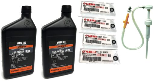 Kit de Lubricante para Engranajes Yamaha Yamalube OEM con Bomba, Accesorio-ACEITEL-UB-QT Aceite para Unidad Inferior, Empaques 90430-08003-00 2 Tiempos 4 Tiempos F15 F20 F25 F40 F50 F60 F70 F75 F90 F115 F150 F175 F200 F225 F250