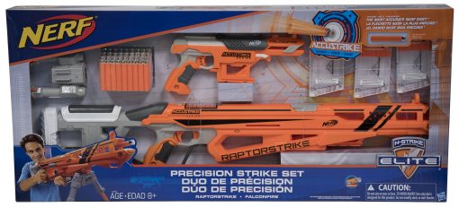 Set de Lanzadores RaptorStrike y FalconFire de Nerf N-Strike Elite Precision Strike