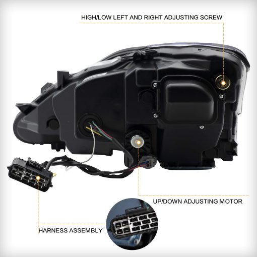 VLAND Conjunto de Faros Delanteros para Lexus IS250/ IS250C IS350 IS350C IS220d 2006-2012, ISF 2008-2014 Con DRL, Luz Delantera LED con Señal de Giro Secuencial, ambar - Imagen 6