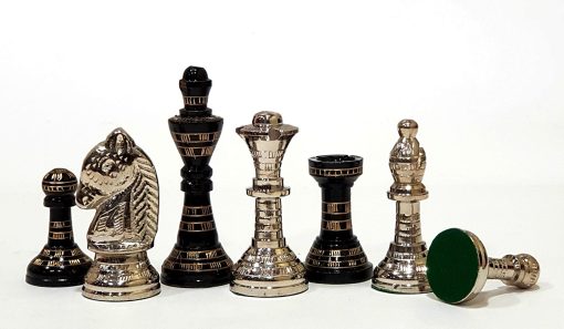Juego de ajedrez de tablero de laton StonKraft con piezas de ajedrez de laton 100% (12" x 12" pulgadas) - Imagen 5