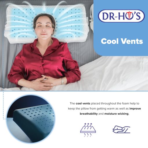 Almohada Ajustable de Dr. Ho - Tamano Queen - Solucion Personalizada Ergonomica para Dormir - 27.4" x 15.8" x 4.5" - Imagen 6