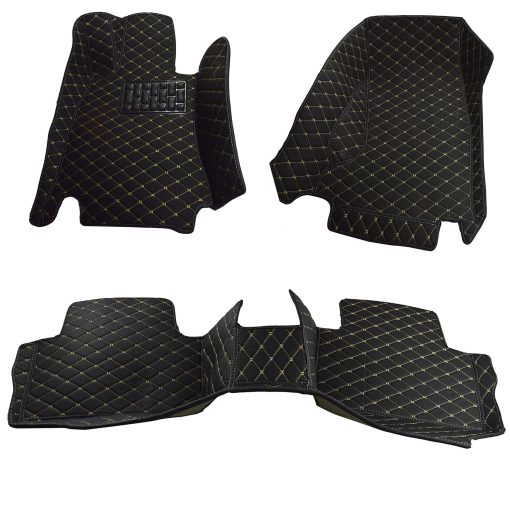 Tapete para piso a medida [Hecho en USA] Proteccion completa resistente a todo clima [Delantero y Trasero] para BMW Serie 5 530i 540i Sedan 2018 2019 2020 2021 - Negro de una sola capa