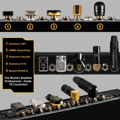 Cable de 5 pies hechos a medida WORLDS BEST CABLES para pedal, efectos, parche, instrumento utilizando cable Mogami 2319 y conectores TS chapados en oro Eminence Tiny angulados - Imagen 2