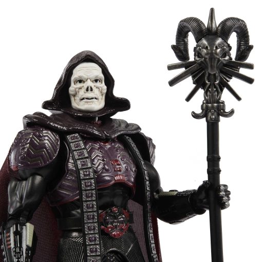 Figura de accion Masterverse de Masters of the Universe, Skeletor articulado coleccionable de MOTU con piezas y accesorios intercambiables - Imagen 2