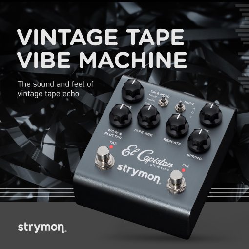 Pedal de guitarra Strymon El Capistan V2 dTape Echo para guitarra electrica y acustica, sintetizadores, voces y teclados - Imagen 2