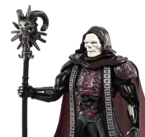 Figura de accion Masterverse de Masters of the Universe, Skeletor articulado coleccionable de MOTU con piezas y accesorios intercambiables - Imagen 5