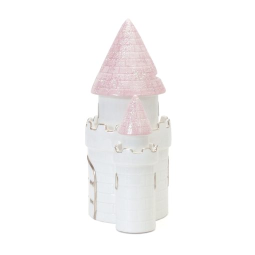 Alcancia Princesa Castillo Ceramica Suena en Grande para Ninas, Rosado - Imagen 4
