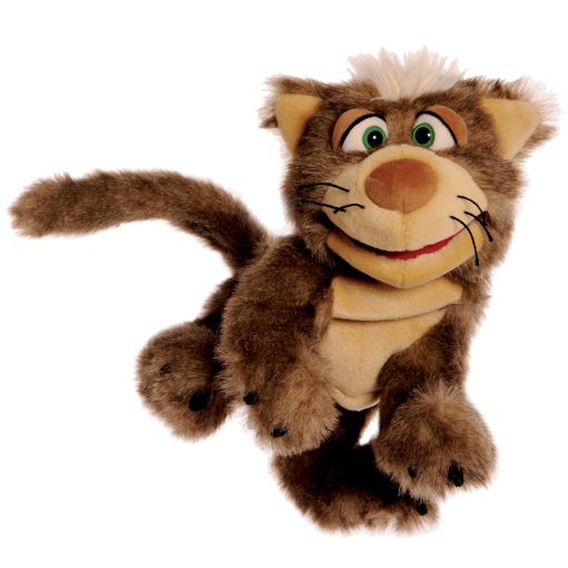 Titere de mano de gato Kitty de Living Puppets de 16 pulgadas - Diseño Europeo Fino, Ultra Suave y Cariñoso, Fomenta el Desarrollo Infantil, Certificado de Seguridad, Recomendado por Maestros para Niños y Niñas