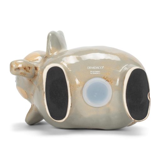 Cerdito Alcancia de Dinero de Ceramica Distressed Azul Brillante con Diseno de Elefante 6.5 x 6 - Imagen 6