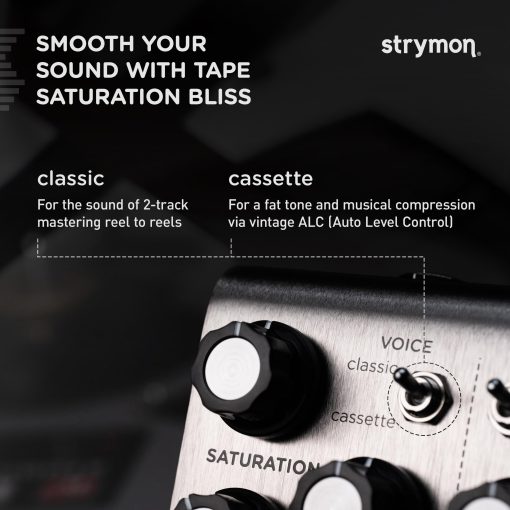 Pedal de Efectos para Guitarra Strymon Deco V2 Tape Saturation and Doubletracker para Guitarra Electrica y Acustica, Sintetizadores, Voces y Teclados - Imagen 3