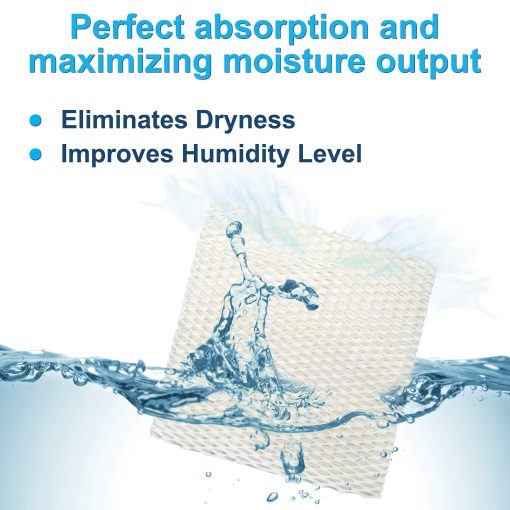HQRP Filtro de Mecha (Paquete de 4) Compatible con Duracraft DH803 / DH804 / DH805 / DH806 / DH807 / DH810 / DH815 / DA1007 Humidificador Natural de Humedad Fresca, AC-809 / D09-C/AC-815 de Repuesto - Imagen 5