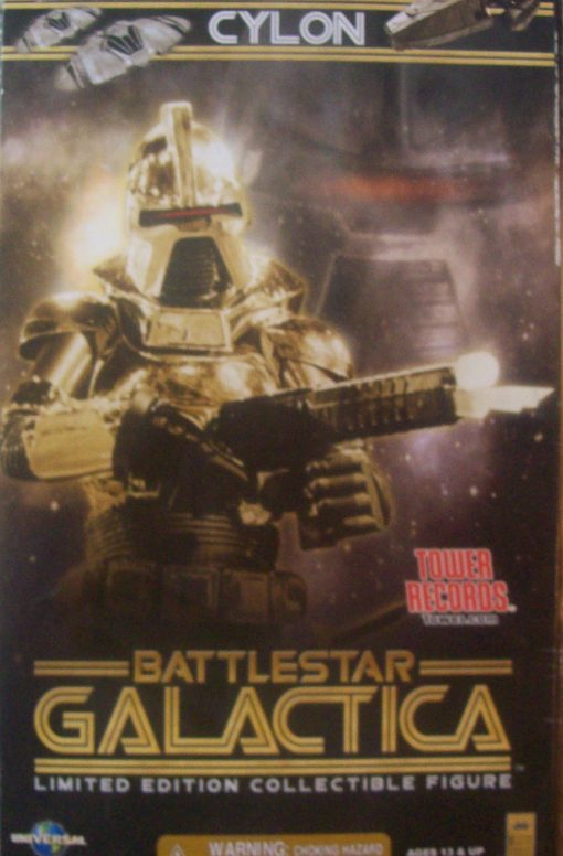 Figura de accion del Comandante Cylon de Batalla Estelar Galactica Clasica de Oro de 12 pulgadas a escala 1:6