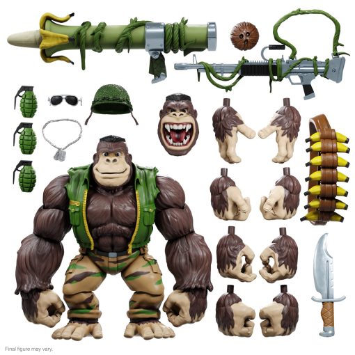 Super7 Teenage Mutant Ninja Turtles Ultimates W7 - Figura de Accion Guerrilla Gorilla