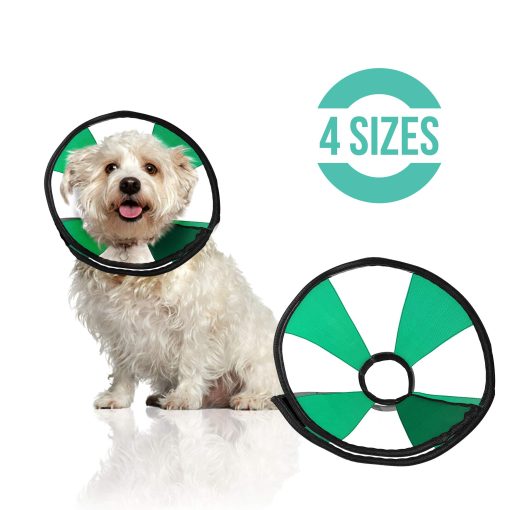 ZenPet ProCone Teal Collar de recuperacion suave para mascotas para perros y gatos - Comodo collar ajustable para un ajuste seguro y personalizado - Facil para que las mascotas coman y beban - Funciona con el collar de tu mascota (Pequeno) - Imagen 2