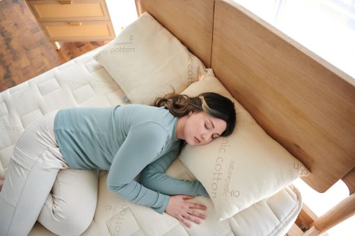 Almohada de latex organico Naturepedic - Almohada de cama estandar con comodidad suave - Almohada de lujo con relleno ajustable para dormir comodo, apoyo lumbar y alivio del dolor de cuello - Imagen 5