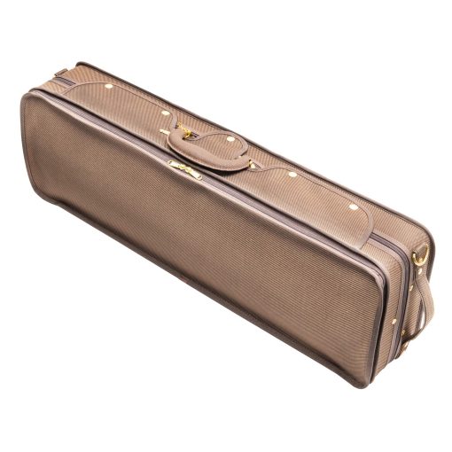 Estuche rigido para violin MI&VI NF-9001 4/4 (tamano completo) Interior de Seda de Lujo | Espuma de Alta Densidad | Bolsillo para Partituras | Correas Ajustables | Higrometro | Termometro (Marron) - Imagen 2