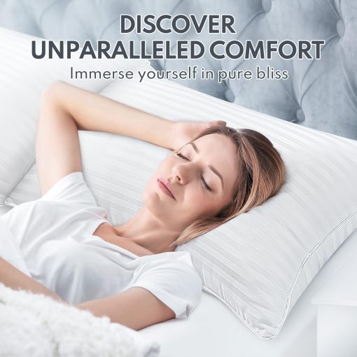 Almohada de Tamano Estandar DIORIS para un Sueno de Lujo - Calidad Premium (1-Pack) - Imagen 2