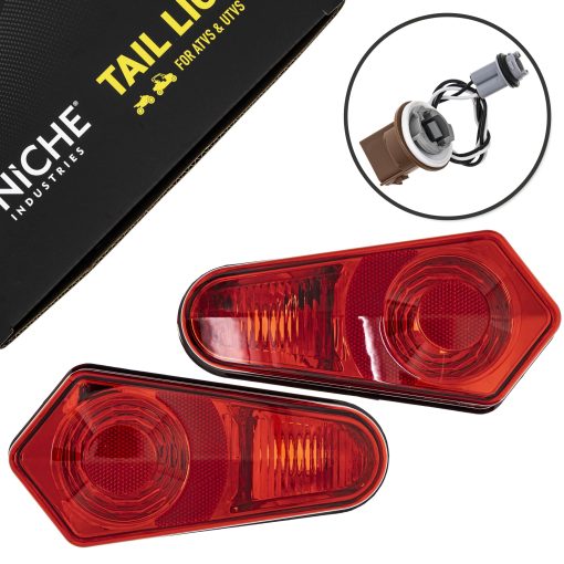 Par de luces traseras de freno NICHE para Polaris Sportsman 400 550 570 1000 800 RZR 4 XP 900 2411153 2411154 - Imagen 7