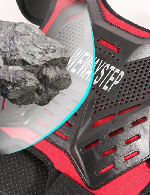Equipo de Proteccion para Motocross para Ninos, Armadura de Motocicleta, Protector de Pecho, Chaleco de Armadura de Cuerpo de Motocicleta con Protectores de Codo y Rodilla (Negro) - Imagen 3