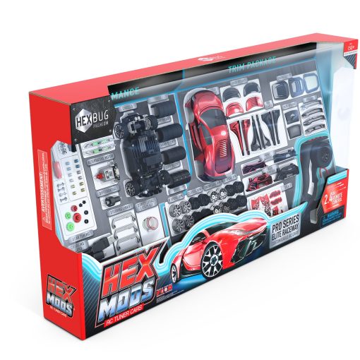 HEXBUG HEXMODS Pro Series Elite Raceway, Coche RC Recargable, Modelo a Escala Construible para Ninos y Adultos, Controlador 2.4 Ghz y Pista Incluidos, Edades 14 y Mas - Imagen 4