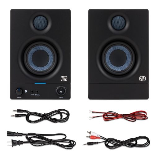 Monitores de Estudio PreSonus Eris 3.5BT con Bluetooth, Par - Altavoces Activos y Potenciados para Escritorio, Tocadiscos, Tornamesa, Estanteria, Altavoces DJ - Imagen 7