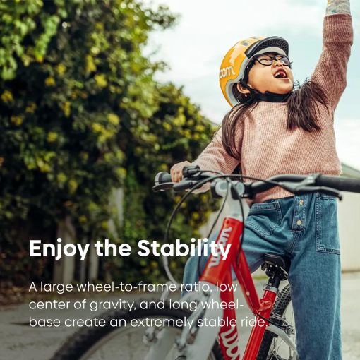 Bicicleta de Equilibrio woom 1 Plus para Ninos de 3 a 4.5 Anos, Bicicleta Infantil de 14 Pulgadas Ultraligera con Freno de Mano y Limitador de Direccion, para Ninos y Ninas - Rojo - Imagen 5