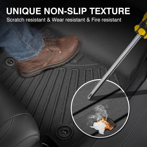 Tapetes para Piso Compatibles con Lexus RX RX350 RX350h RX500h 2023 2024 (NO para RX450h+ PHEV) Accesorios Juego de Alfombrillas para la 1ra & 2da Fila Protector de Piso para Todo Clima Alfombrillas Resistentes a Todo Clima - Imagen 6