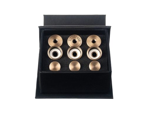 Kit de Adorno para Trompeta para mejorar el sonido. para todas las Trompetas Yamaha (Todas las YTR). Personalizado por KGUBrass (TAMAnO MEDIO, Lacado en Bronce Antiguo)