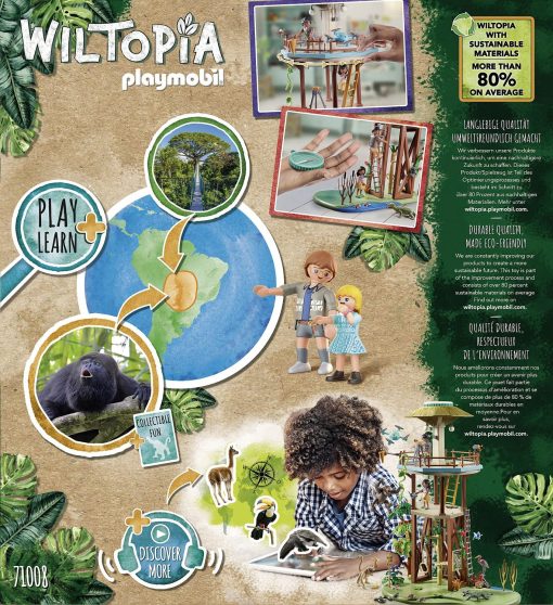 Torre de Investigacion Wiltopia de Playmobil con Brujula - Imagen 4