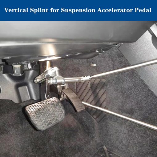 Controles manuales para conductores discapacitados, equipo de ayuda ajustable para conducir con discapacidad, controles manuales para vehiculos para discapacitados/ asistente de pedales de freno de coche, kit de dispositivo de alta gama con volantes giratorios - Imagen 4