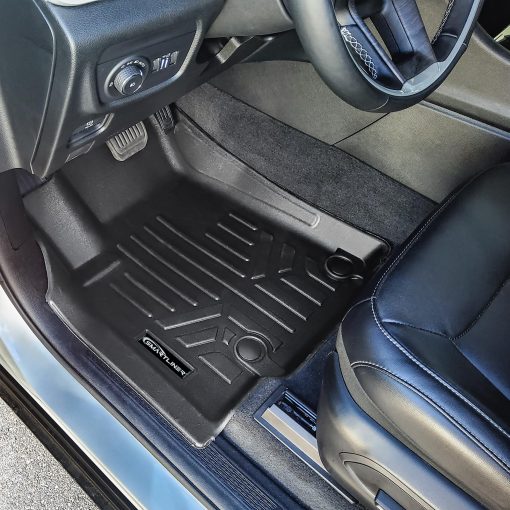 Juego de forros de piso negros SMARTLINER a medida para 2 filas compatibles con Jeep Grand Cherokee 2023-2024 - Imagen 2